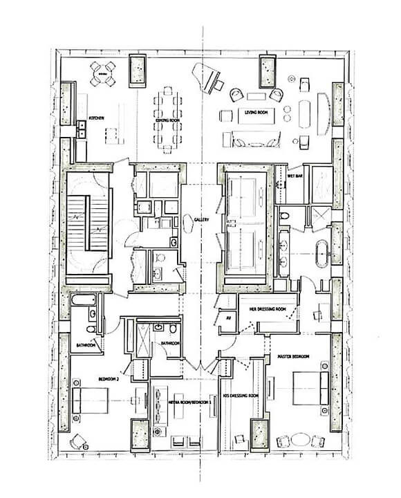 Проект планировки жилого помещения
