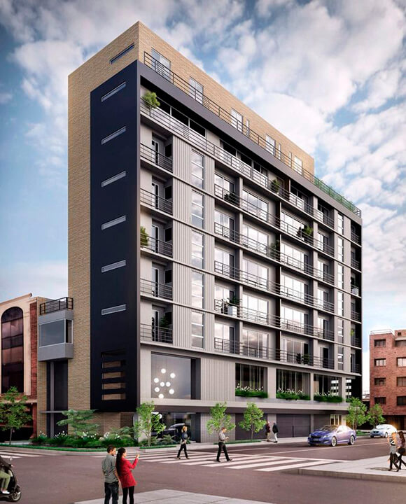 Многоквартирный жилой дом современной архитектуры