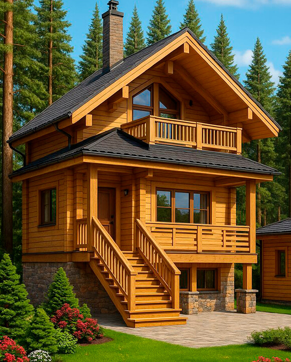 Дом из профилированного бруса