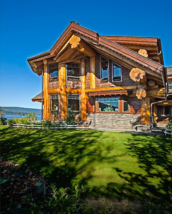 Готовый кедровый дом