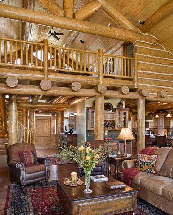 Интерьер кедрового дома