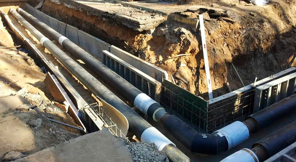 Прокладка инженерных коммуникаций для жилого комплекса